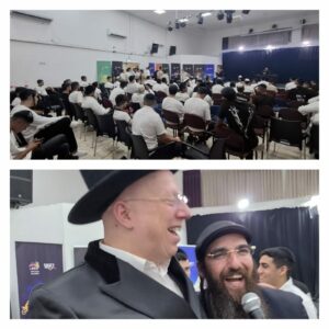 הרב יוסף דלויה והרב ליאור גלזר באירוע