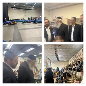 ביקור ראש העיר והרב סילמן ונבחרים בהפנינג הקיץ לילדים עם מוגבלויות